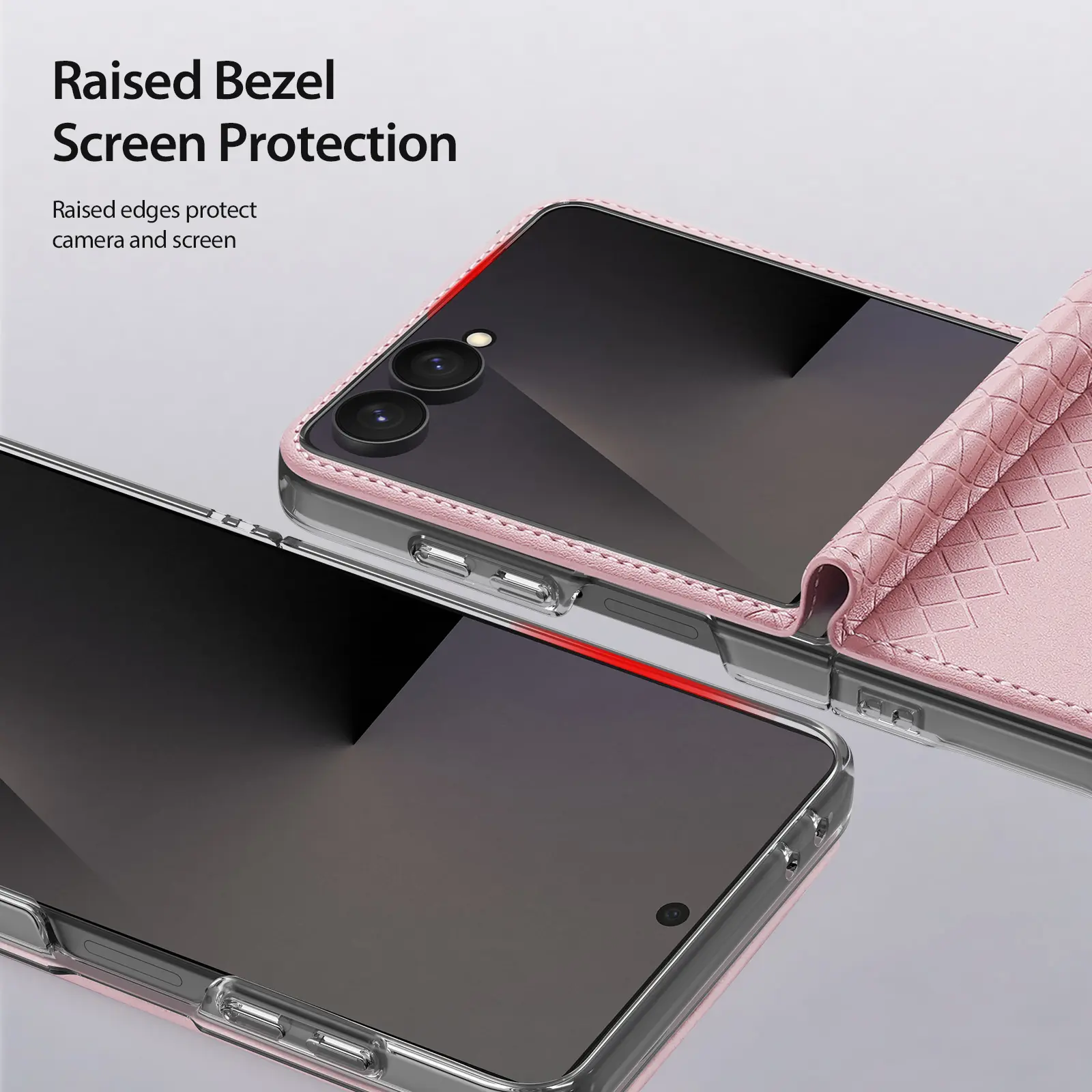 Dux Ducis Bril Samsung Z Flip 8 Hoesje Back Cover Roze afbeelding 8