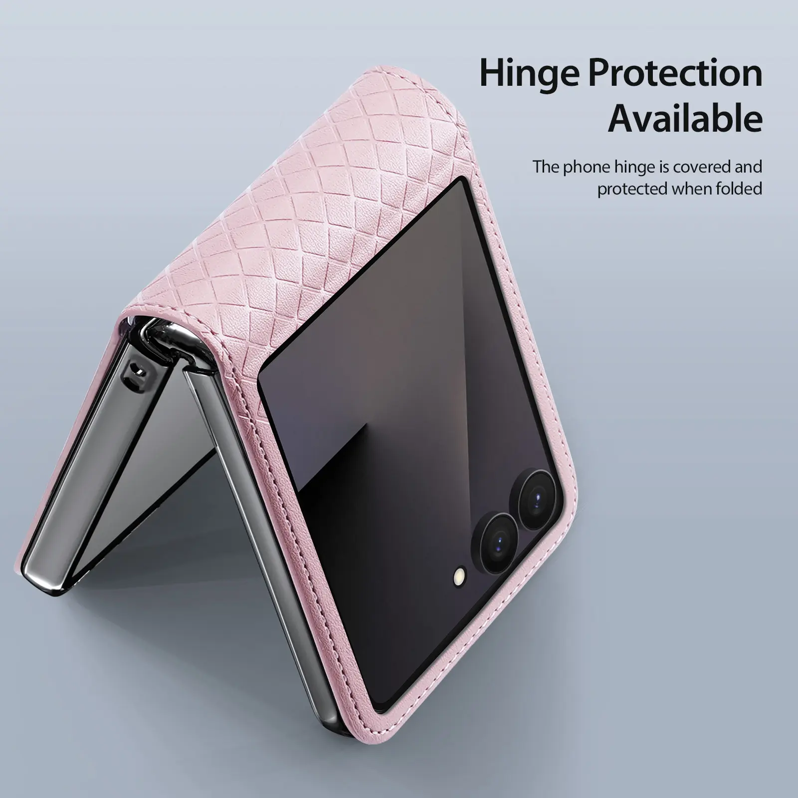 Dux Ducis Bril Samsung Z Flip 8 Hoesje Back Cover Roze afbeelding 4