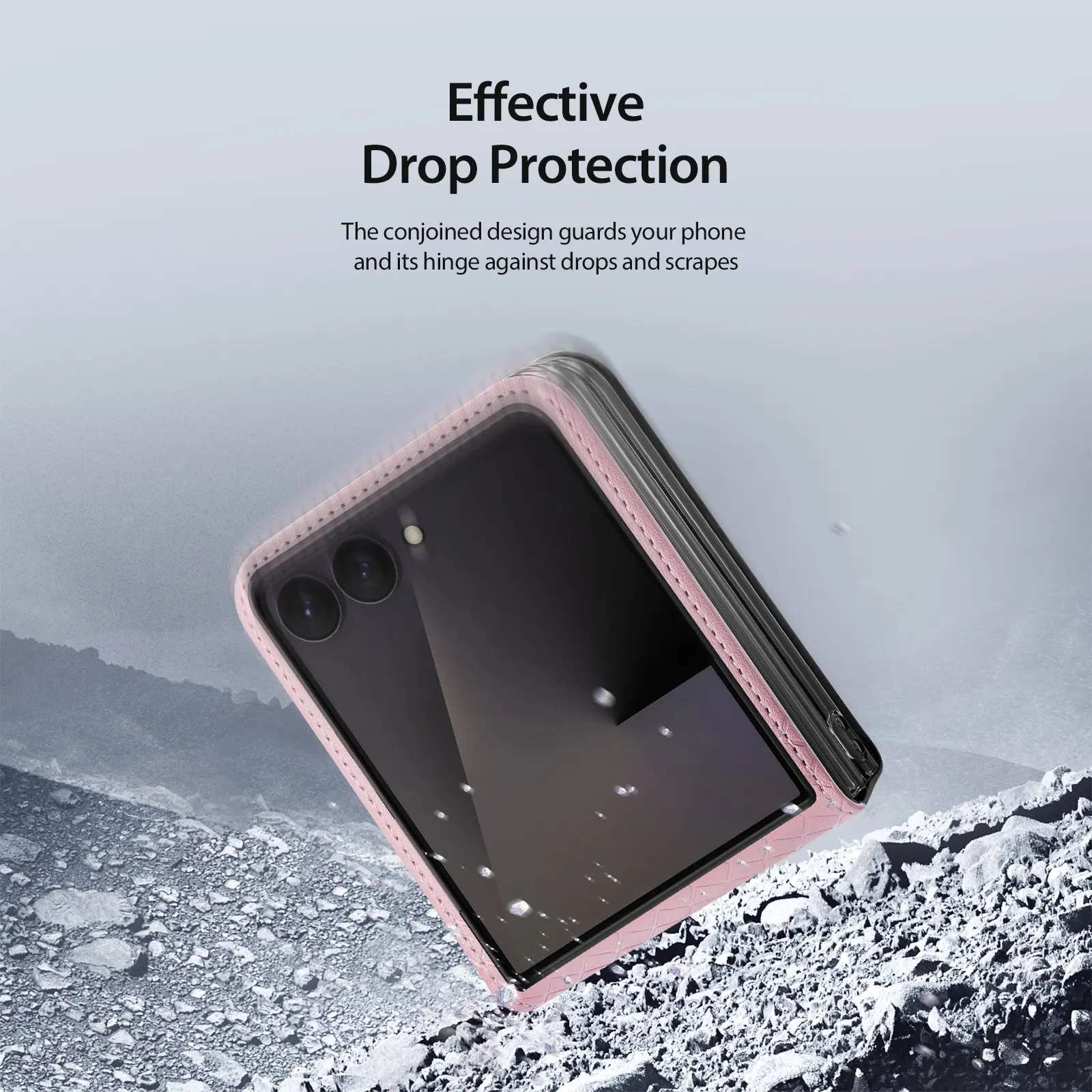 Dux Ducis Bril Samsung Z Flip 8 Hoesje Back Cover Roze afbeelding 7