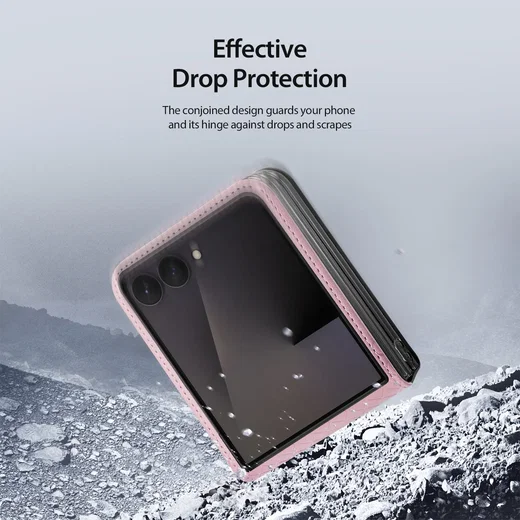 Dux Ducis Bril Samsung Z Flip 8 Hoesje Back Cover Roze afbeelding 7