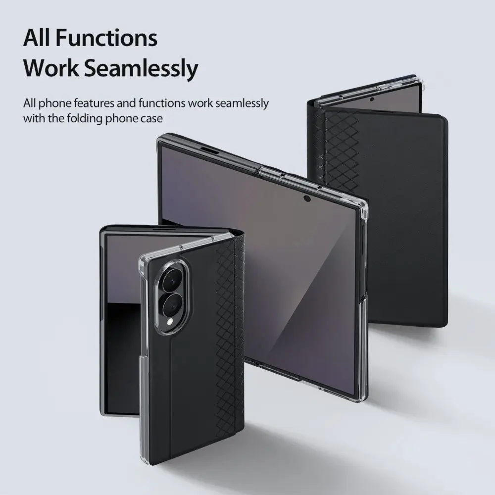 Dux Ducis Bril Samsung Galaxy Z Fold 8 Hoesje Back Cover Zwart afbeelding 6
