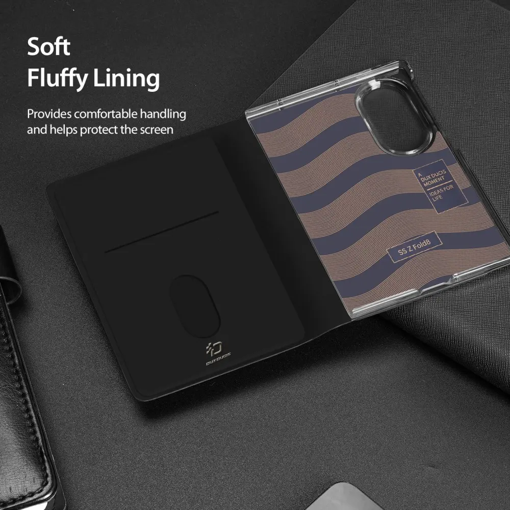 Dux Ducis Bril Samsung Galaxy Z Fold 8 Hoesje Back Cover Zwart afbeelding 10