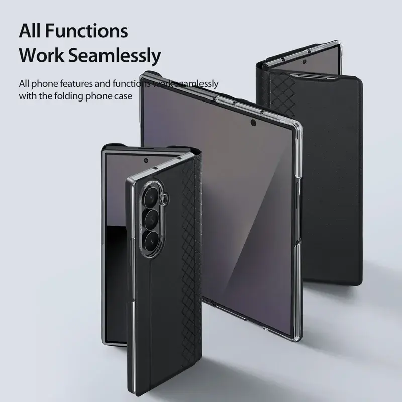 Dux Ducis Bril Samsung Galaxy Z Fold 8 Ultra Hoesje Back Cover Zwart afbeelding 5