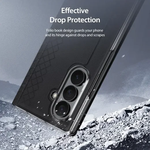 Dux Ducis Bril Samsung Galaxy Z Fold 8 Ultra Hoesje Back Cover Zwart afbeelding 8