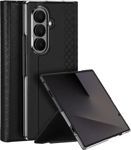 Dux Ducis Bril Samsung Galaxy Z Fold 8 Ultra Hoesje Back Cover Zwart afbeelding 1