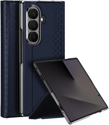 Dux Ducis Bril Samsung Galaxy Z Fold 8 Ultra Hoesje Back Cover Blauw afbeelding 1