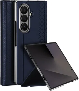 Dux Ducis Bril Samsung Galaxy Z Fold 8 Ultra Hoesje Back Cover Blauw