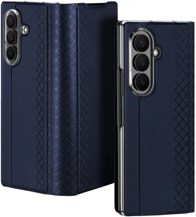 Dux Ducis Bril Samsung Galaxy Z Fold 8 Ultra Hoesje Back Cover Blauw afbeelding 2