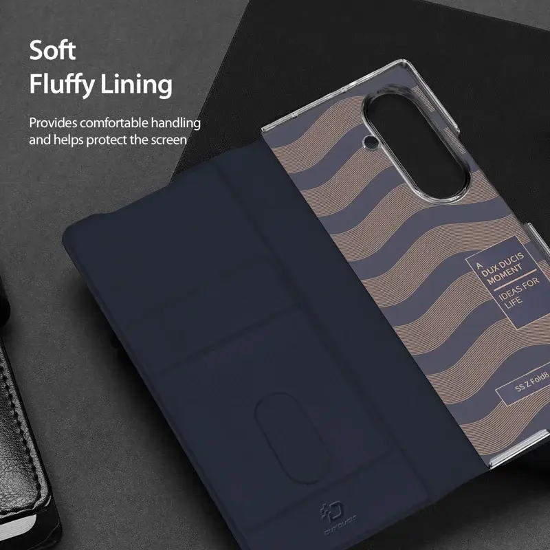 Dux Ducis Bril Samsung Galaxy Z Fold 8 Ultra Hoesje Back Cover Blauw afbeelding 9
