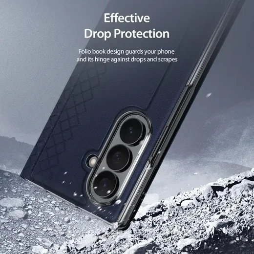 Dux Ducis Bril Samsung Galaxy Z Fold 8 Ultra Hoesje Back Cover Blauw afbeelding 8