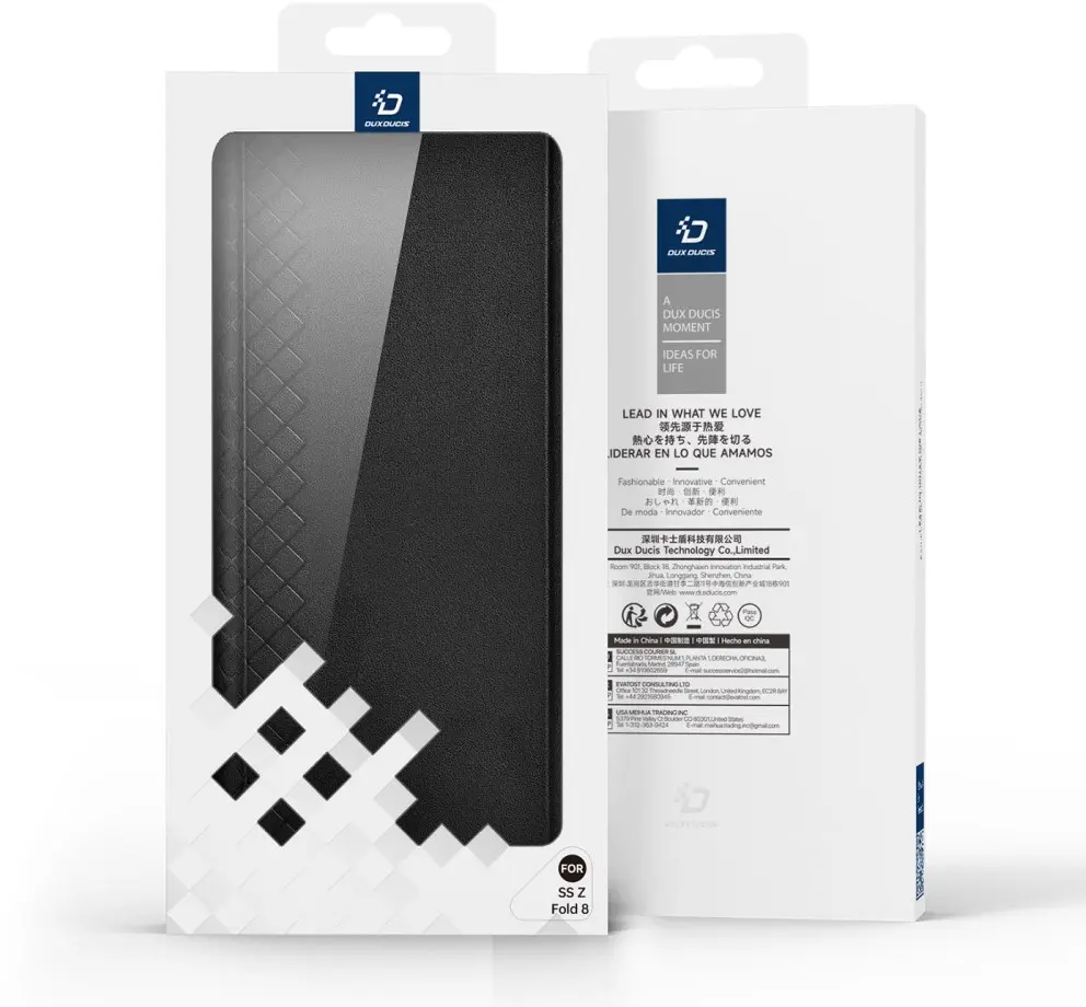 Dux Ducis Bril Samsung Galaxy Z Fold 8 Ultra Hoesje Back Cover Zwart afbeelding 3