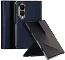 Dux Ducis Bril Samsung Galaxy Z Fold 8 Hoesje Back Cover Blauw