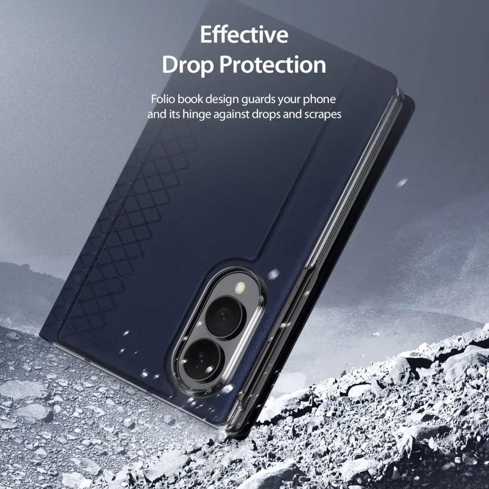 Dux Ducis Bril Samsung Galaxy Z Fold 8 Hoesje Back Cover Blauw afbeelding 8
