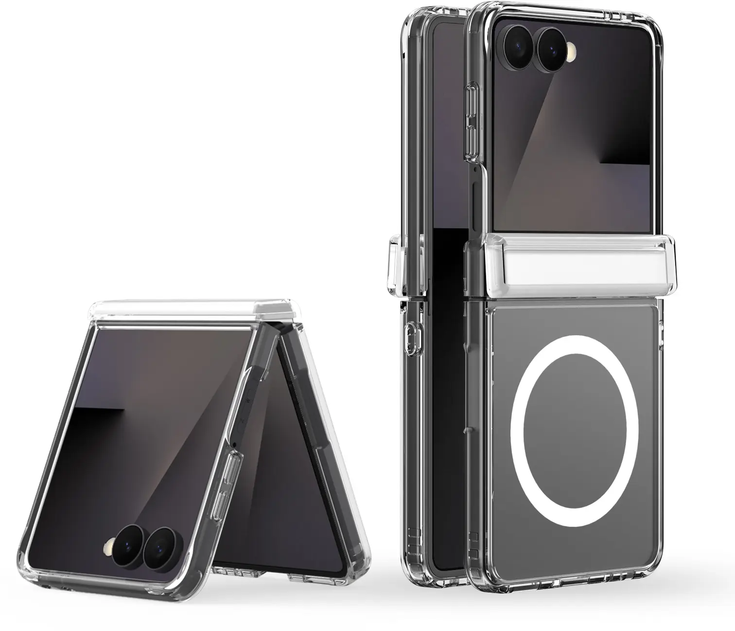 Dux Ducis Clin Samsung Galaxy Z Flip 8 Hoesje MagSafe Back Cover Transparant afbeelding 2