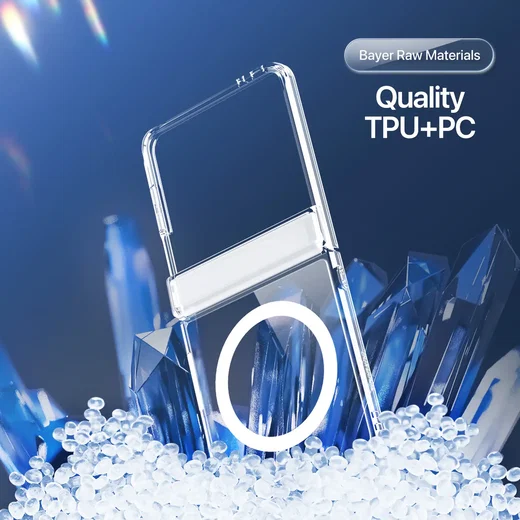 Dux Ducis Clin Samsung Galaxy Z Flip 8 Hoesje MagSafe Back Cover Transparant afbeelding 7