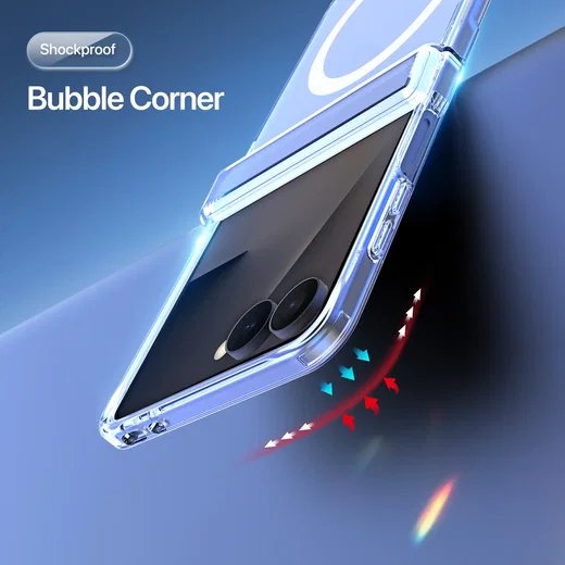 Dux Ducis Clin Samsung Galaxy Z Flip 8 Hoesje MagSafe Back Cover Transparant afbeelding 8