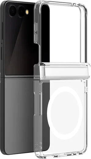 Dux Ducis Clin Samsung Galaxy Z Flip 8 Hoesje MagSafe Back Cover Transparant afbeelding 1