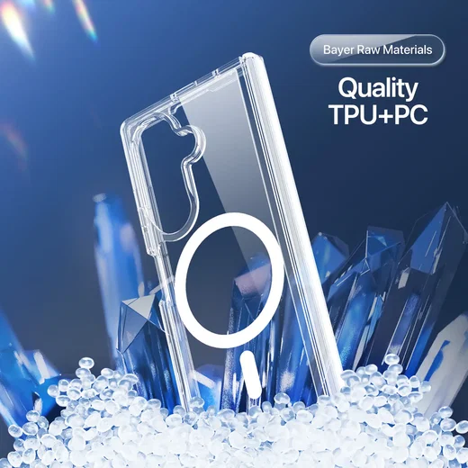 Dux Ducis Clin Samsung Z Fold 8 Ultra Hoesje MagSafe Back Cover Transparant afbeelding 7
