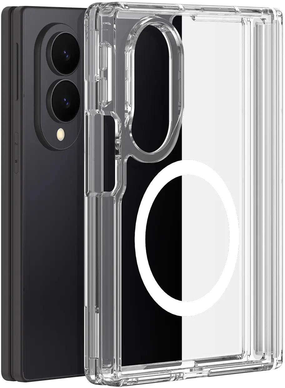 Dux Ducis Clin Samsung Galaxy Z Fold 8 Hoesje MagSafe Back Cover Transparant afbeelding 2