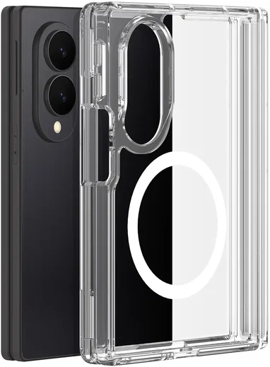 Dux Ducis Clin Samsung Galaxy Z Fold 8 Hoesje MagSafe Back Cover Transparant afbeelding 2