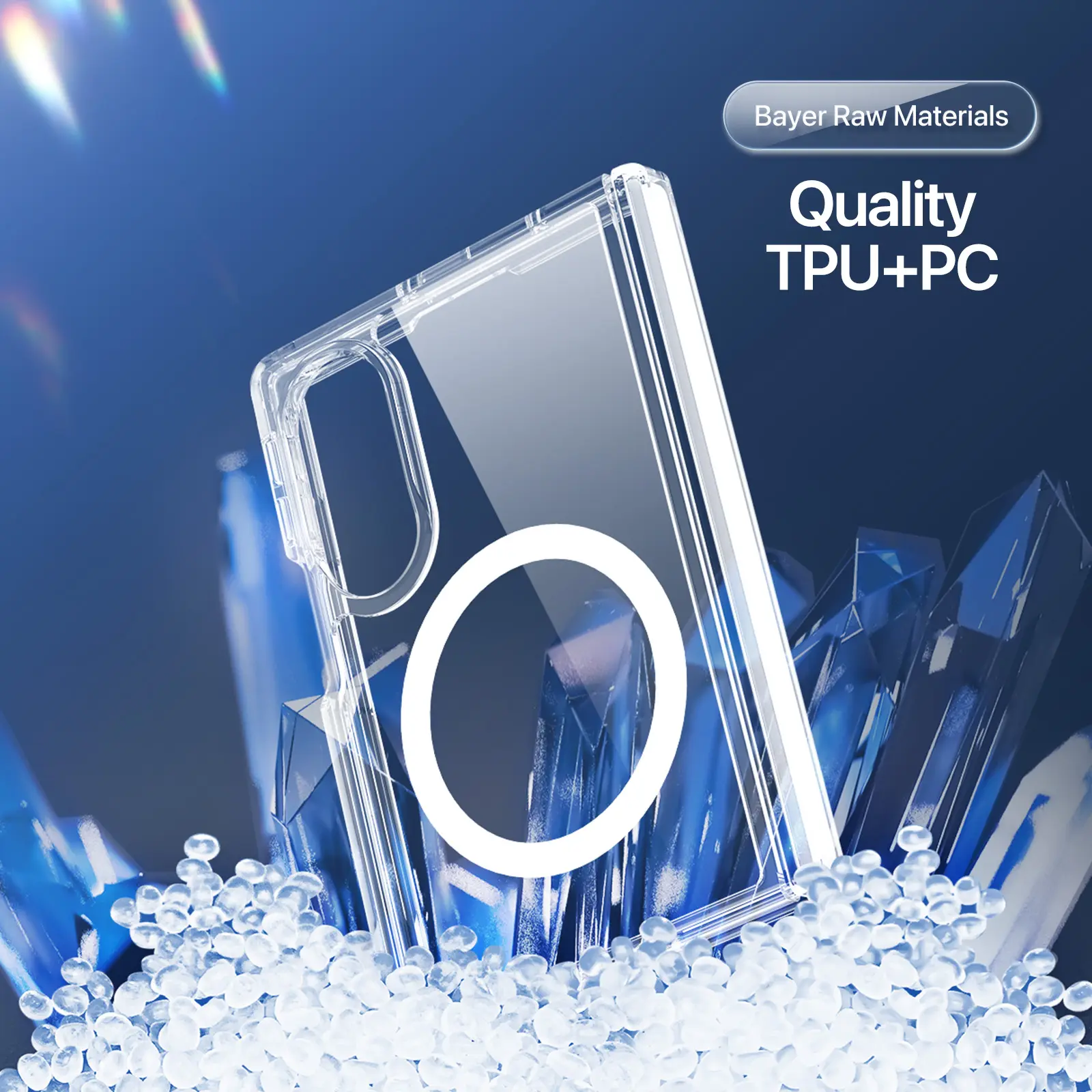 Dux Ducis Clin Samsung Galaxy Z Fold 8 Hoesje MagSafe Back Cover Transparant afbeelding 7