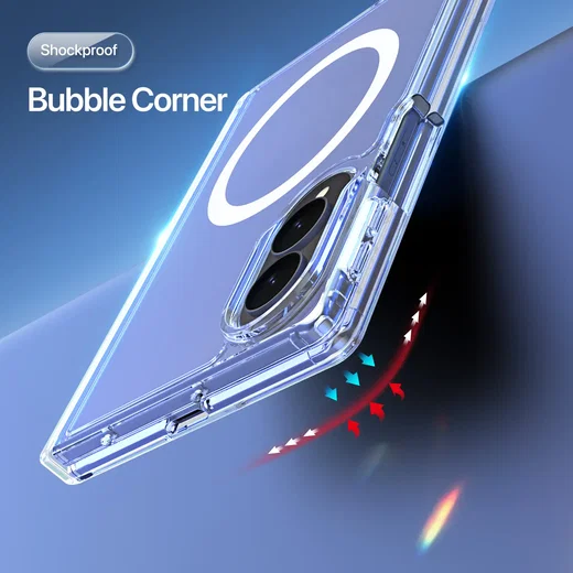 Dux Ducis Clin Samsung Galaxy Z Fold 8 Hoesje MagSafe Back Cover Transparant afbeelding 8