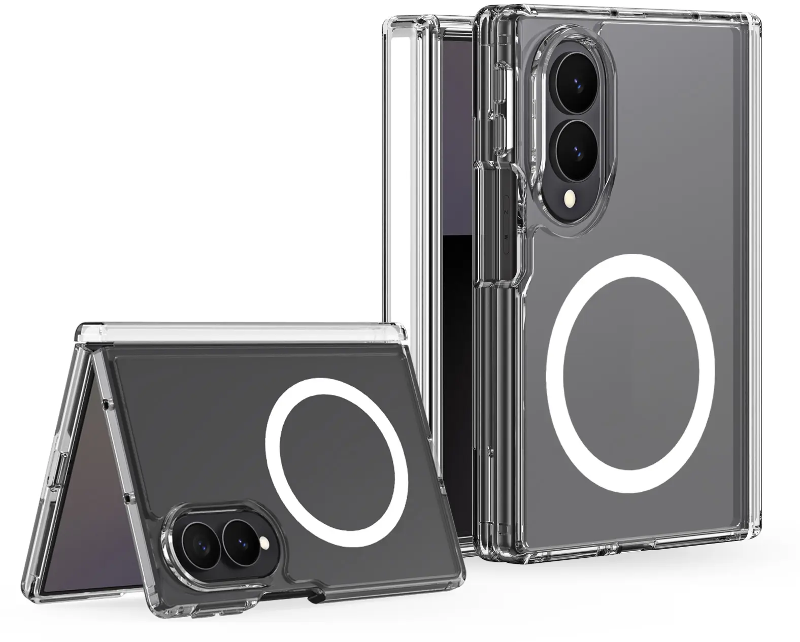 Dux Ducis Clin Samsung Galaxy Z Fold 8 Hoesje MagSafe Back Cover Transparant afbeelding 1