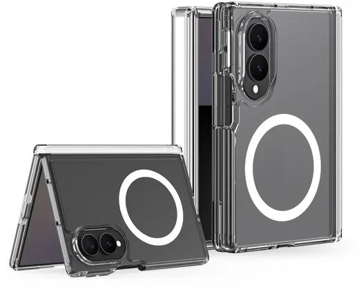 Dux Ducis Clin Samsung Galaxy Z Fold 8 Hoesje MagSafe Back Cover Transparant afbeelding 1