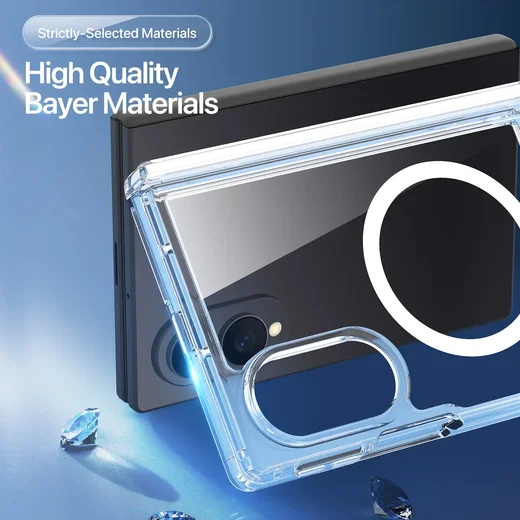 Dux Ducis Clin Samsung Galaxy Z Fold 8 Hoesje MagSafe Back Cover Transparant afbeelding 6