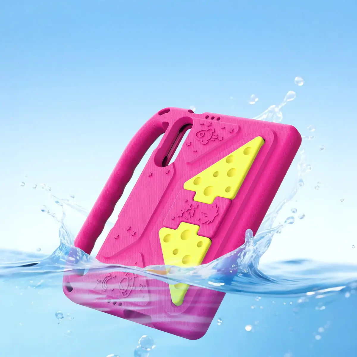 Dux Ducis PUFF Xiaomi Redmi Pad 2 Kinder Tablethoes met Handvat Roze afbeelding 7