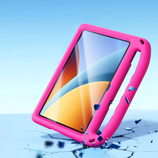 Dux Ducis PUFF Xiaomi Redmi Pad 2 Kinder Tablethoes met Handvat Roze afbeelding 5