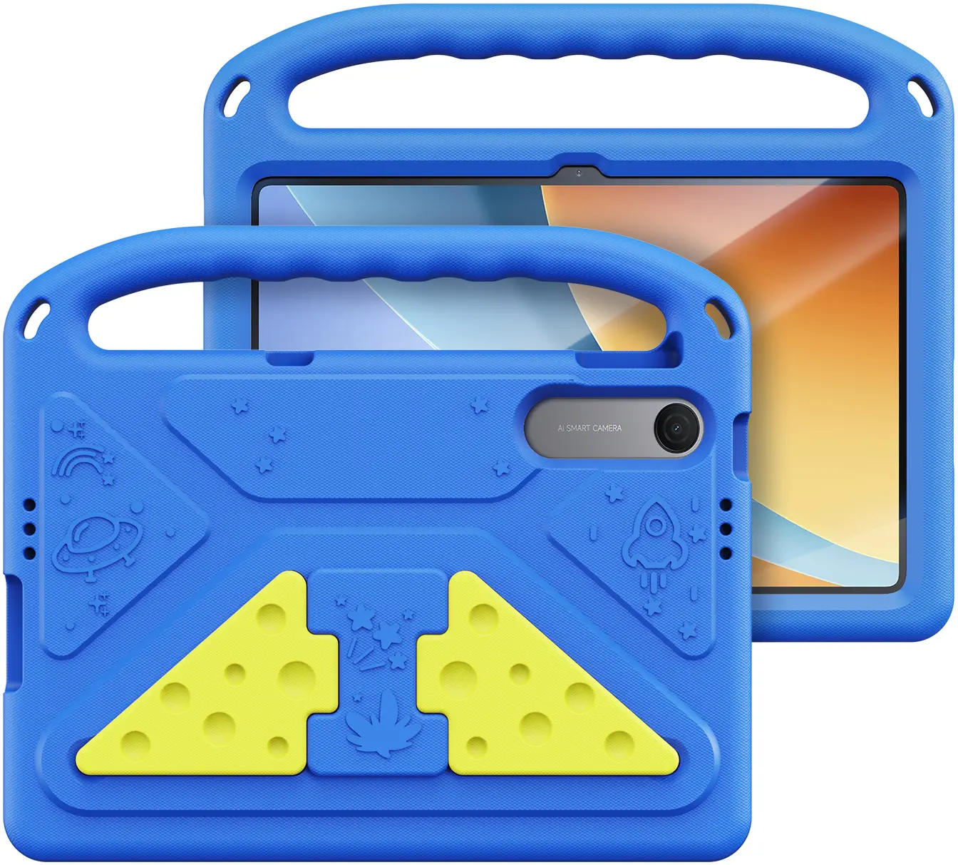 Dux Ducis PUFF Xiaomi Redmi Pad 2 Kinder Tablethoes met Handvat Blauw afbeelding 2