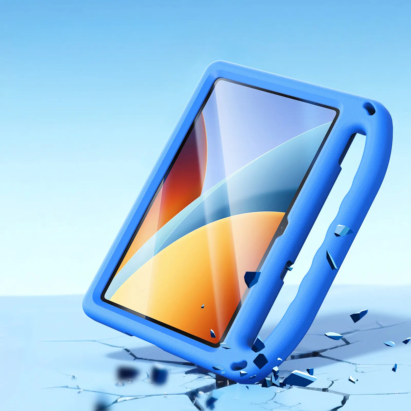 Dux Ducis PUFF Xiaomi Redmi Pad 2 Kinder Tablethoes met Handvat Blauw afbeelding 5