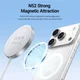 Dux Ducis H1 Qi2.2 Draadloze Oplader 25W met MagSafe en USB-C Kabel Wit afbeelding 5