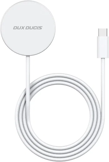 Dux Ducis H1 Qi2.2 Draadloze Oplader 25W met MagSafe en USB-C Kabel Wit afbeelding 2