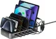 4Smarts Team 100W Laadstation 5x USB-C 1x USB-A Oplader Zwart afbeelding 1
