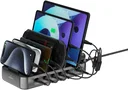 4Smarts Team 100W Laadstation 5x USB-C 1x USB-A Oplader Zwart