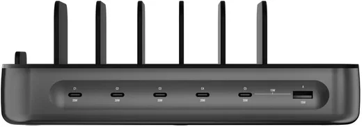 4Smarts Team 100W Laadstation 5x USB-C 1x USB-A Oplader Zwart afbeelding 12