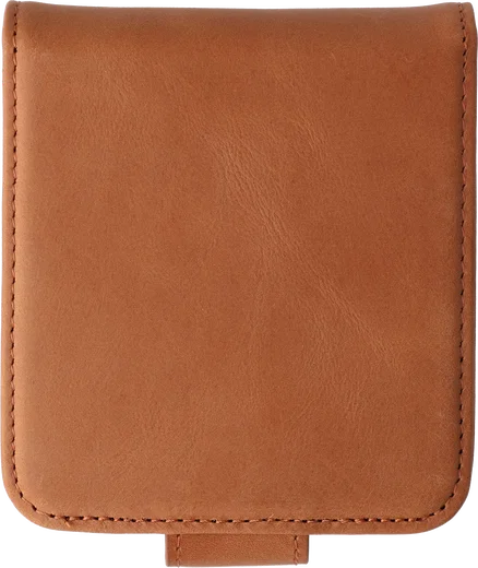 Rosso Deluxe Samsung Galaxy Z Flip 8 Hoesje Echt Leer Book Case Bruin afbeelding 2