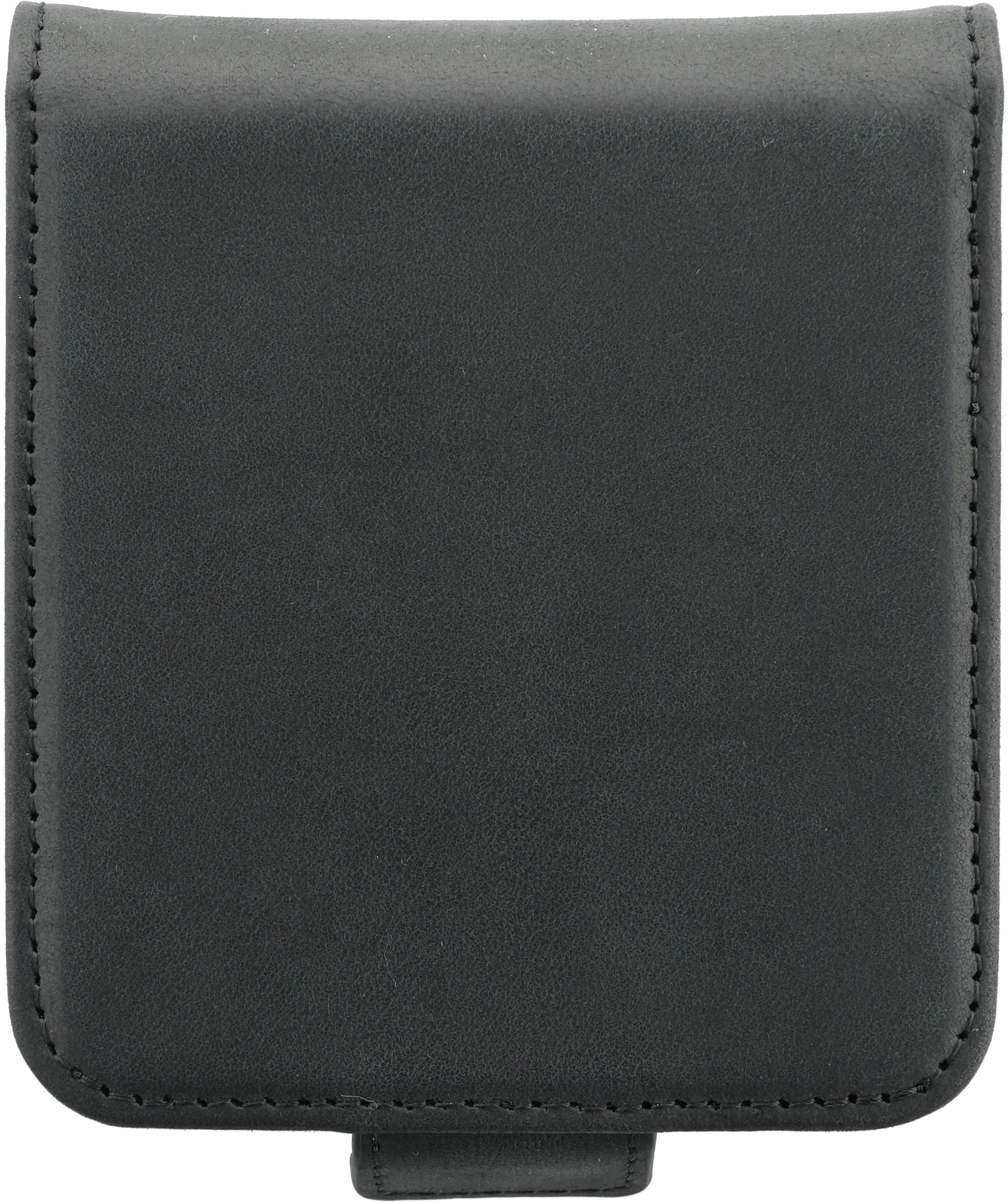 Rosso Deluxe Samsung Galaxy Z Flip 8 Hoesje Echt Leer Book Case Zwart afbeelding 12