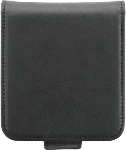 Rosso Deluxe Samsung Galaxy Z Flip 8 Hoesje Echt Leer Book Case Zwart afbeelding 12