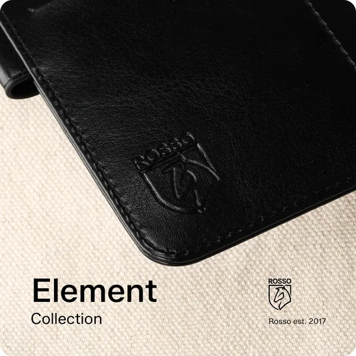Rosso Element Samsung Galaxy Z Flip 8 Hoesje Book Case Wallet Zwart afbeelding 8