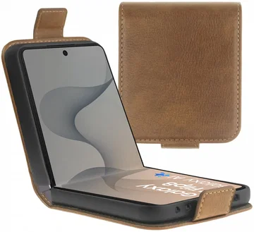 Rosso Element Samsung Galaxy Z Flip 8 Hoesje Book Case Wallet Bruin