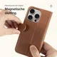 Rosso Deluxe Samsung Galaxy Z Fold 8 Hoesje Echt Leer Book Case bruin afbeelding 6