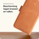 Rosso Deluxe Samsung Galaxy Z Fold 8 Hoesje Echt Leer Book Case bruin afbeelding 4