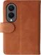 Rosso Deluxe Samsung Galaxy Z Fold 8 Hoesje Echt Leer Book Case bruin afbeelding 2