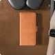 Rosso Deluxe Samsung Galaxy Z Fold 8 Hoesje Echt Leer Book Case bruin afbeelding 10