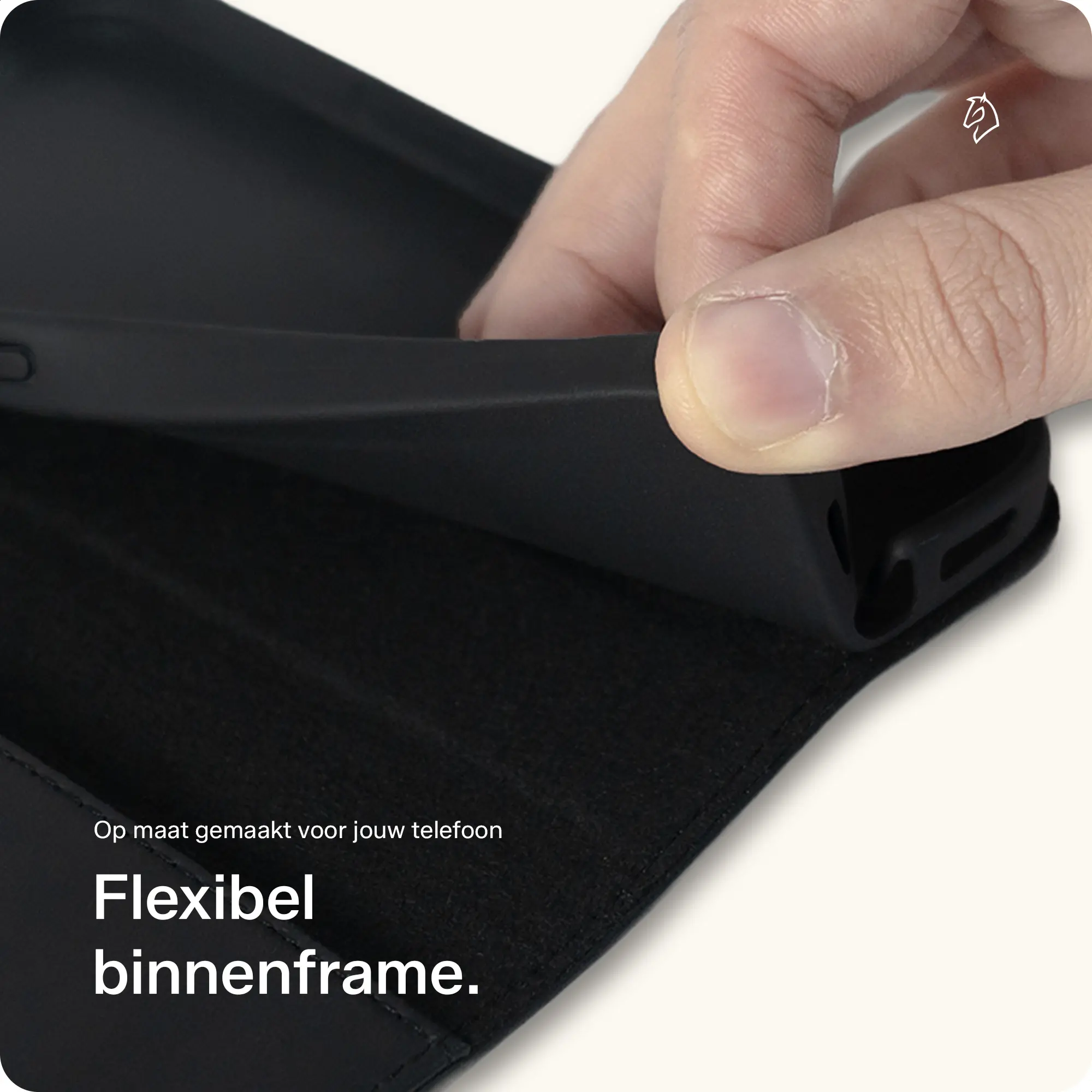 Rosso Deluxe Samsung Galaxy Z Fold 8 Hoesje Echt Leer Book Case Zwart afbeelding 7