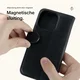 Rosso Deluxe Samsung Galaxy Z Fold 8 Hoesje Echt Leer Book Case Zwart afbeelding 9
