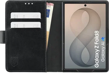 Rosso Element Samsung Galaxy Z Fold 8 Hoesje Book Case Wallet Zwart